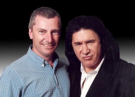 Nigel Worrall and Gene Simmons