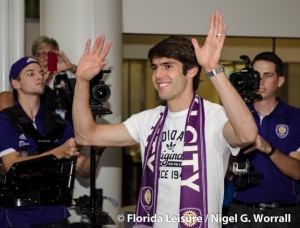 Ricardo Kaka arrives at Orlando International Airport, Orlando, Florida - 30 June 2014 (Photographer: Nigel Worrall)