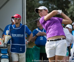 Carlota Ciganda at CME Group Tour Championship,  Tiburon Golf Club, Naples, Florida, 18-23 November 2014 (Photographer: Nigel G Worrall)