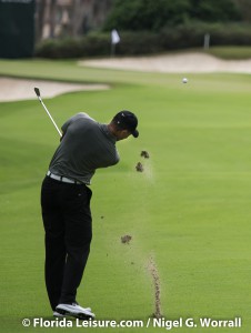 Tiger Woods at 9th hole at Hero World Challenge, Isleworth Golf & Country Club, Windermere, Florida, 5 Dec 2014(Photographer: Nigel G. Worrall)