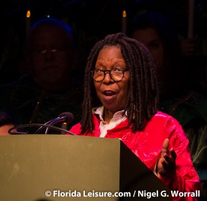 Candlelight Processional with Whoopi Goldberg at Epcot, Walt Disney World, Florida, 5 Dec 2014 (Photographer: Nigel G. Worrall)