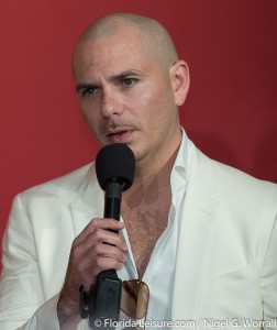 Pitbull Faces Off With His New Madame Tussauds Orlando Figure, Madame Tussauds Orlando, Florida - 29th May 2015 (Photographer: Nigel G Worrall)