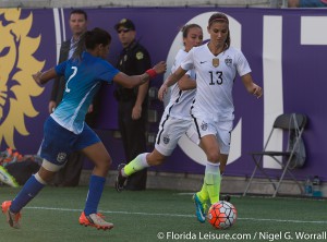 United States Women's Soccer Team 3 Brazil 1, Orlando, Florida - 25th October 2015 (Photographer: Nigel G Worrall)