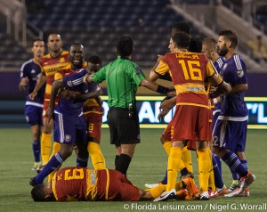 Orlando City Soccer1 Fort Lauderdale Strikers 2, US Open Cup, Camping World Stadium, Orlando, Florida - 29th June 2016 (Photographer: Nigel G Worrall)