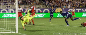 Orlando City Soccer 3 New England Revolution 1, Camping World Stadium, Orlando, Florida - 31st July 2016 (Photographer: Nigel G Worrall)