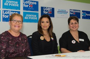 Eva Longoria Bastón campaigns for Hillary Clinton, Kissimmee, Florida - 14th October 2016 (Photographer: Nigel G Worrall)