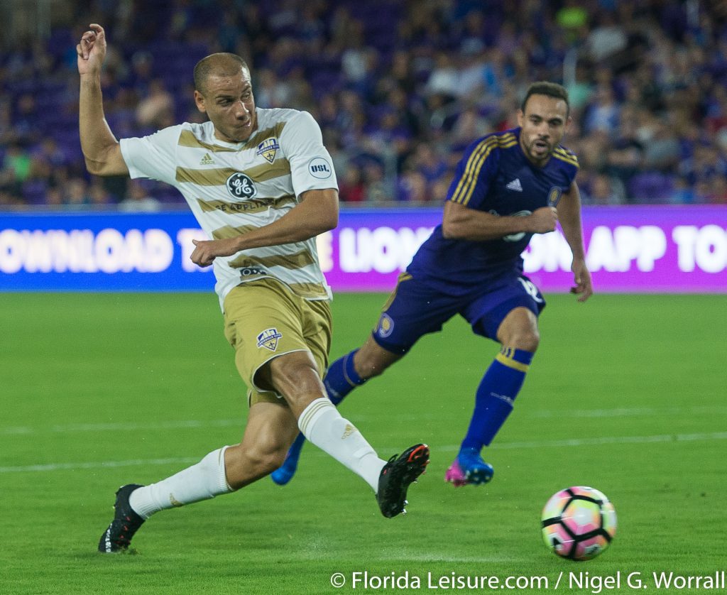 OCB 1 Louisville City 3, Orlando City Soccer Stadium, Orlando, 30th March 2017 (Photographer: Nigel G Worrall)