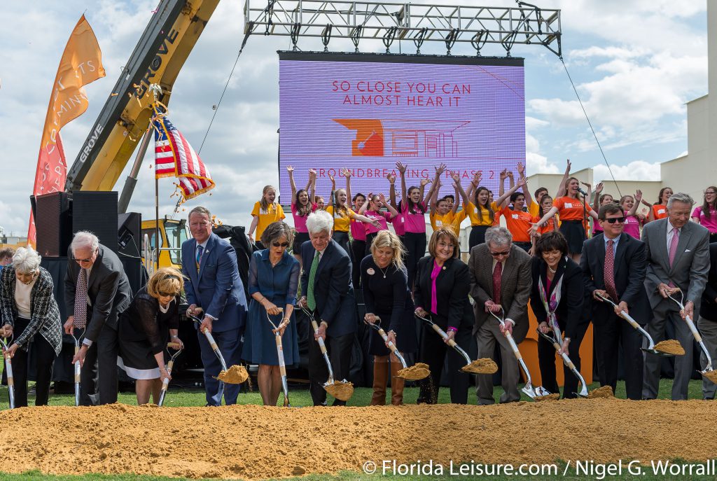 Dr. Phillips Center for the Performing Arts Breaks Ground on Highly Anticipated Steinmetz Hall and The Green Room, Orlando, 6th March 2017 (Photographer: Nigel G Worrall)