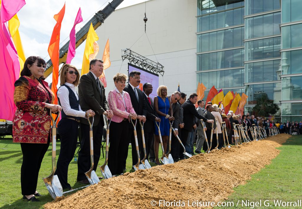 Dr. Phillips Center for the Performing Arts Breaks Ground on Highly Anticipated Steinmetz Hall and The Green Room, Orlando, 6th March 2017 (Photographer: Nigel G Worrall)